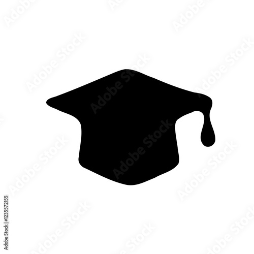 Academic Graduation Symbol, Isolated on White Background