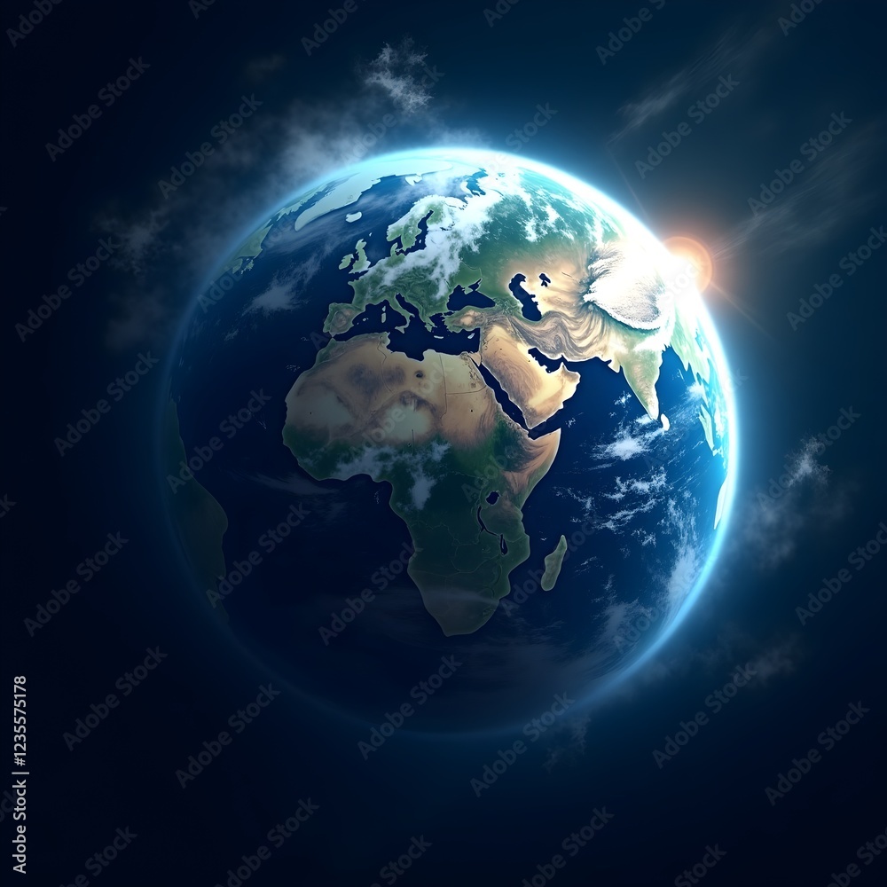 Obraz premium Breathtaking Aerial View of Earth’s Natural Wonders