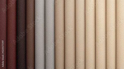 Earth Tone Color Palettes Textured Leather Fabric Pattern Textile Business Fashion Design Template for Presentation Slides 16:9