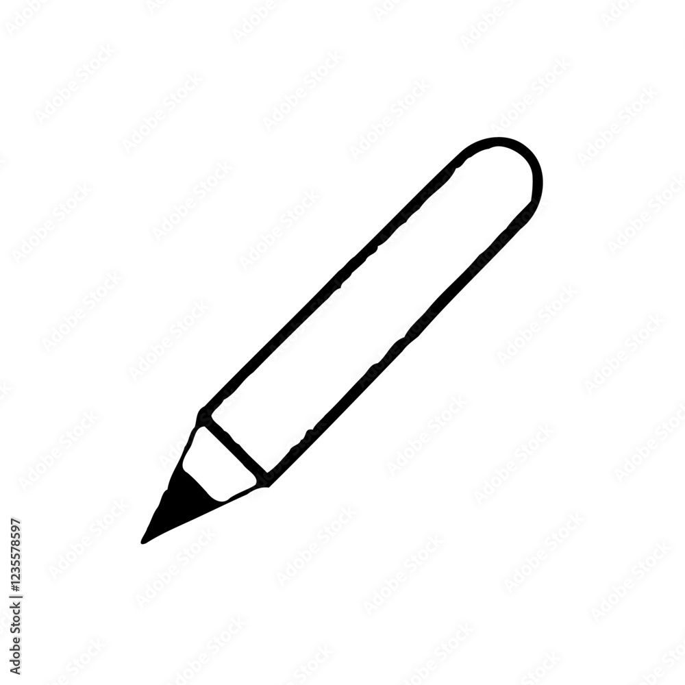Hand Drawn Pencil Icon for Creative Projects Use Hand Drawn Pencil Icon for Creative Projects Use