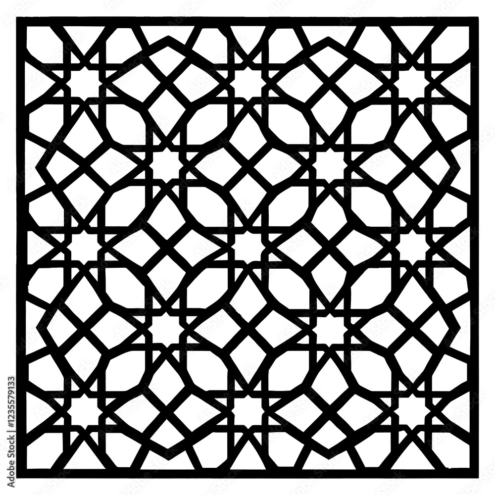 Fototapeta premium black and white seamless pattern