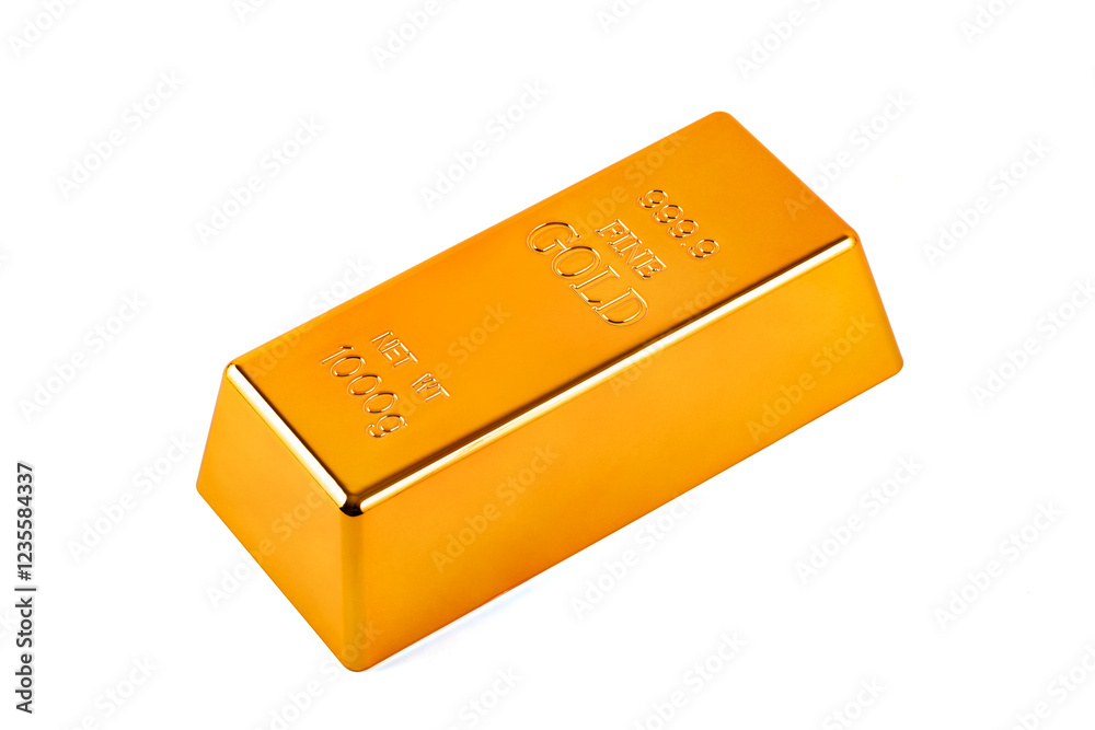 A gold bar indicating the purity of 999.9 A gold bar indicating the purity of 999.9