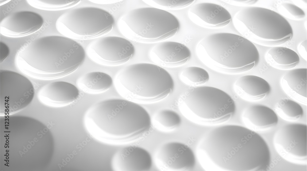Glorious Water Droplets on Smooth Surface Reflecting Natural Light Glorious Water Droplets on Smooth Surface Reflecting Natural Light