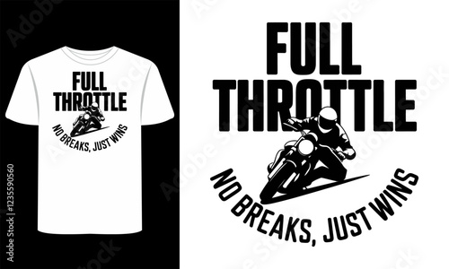 Full Throttle T-Shirt Vector Clipart Designs