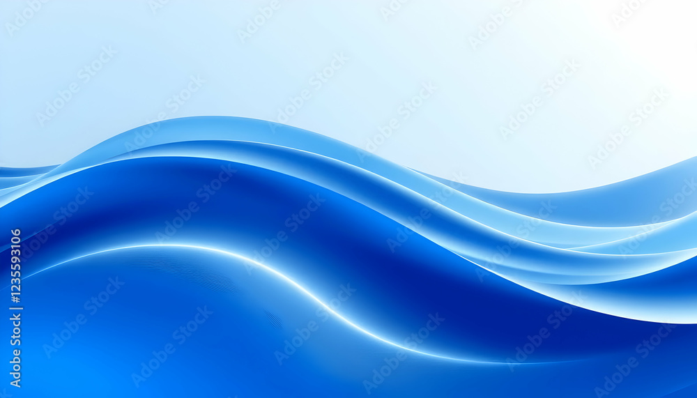 Abstract waves, smooth curves, blue gradient, soft lighting, ethereal atmosphere, flowing forms, digital art, minimalist design, tranquil mood, pastel background, gentle transitions, fluid motion, ser Abstract waves, smooth curves, blue gradient, soft lighting, ethereal atmosphere, flowing forms, digital art, minimalist design, tranquil mood, pastel background, gentle transitions, fluid motion, ser