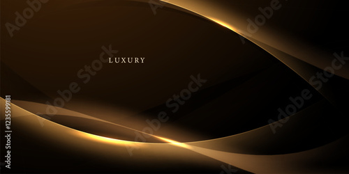 golden background design With luxurious effect elements Vector illustration