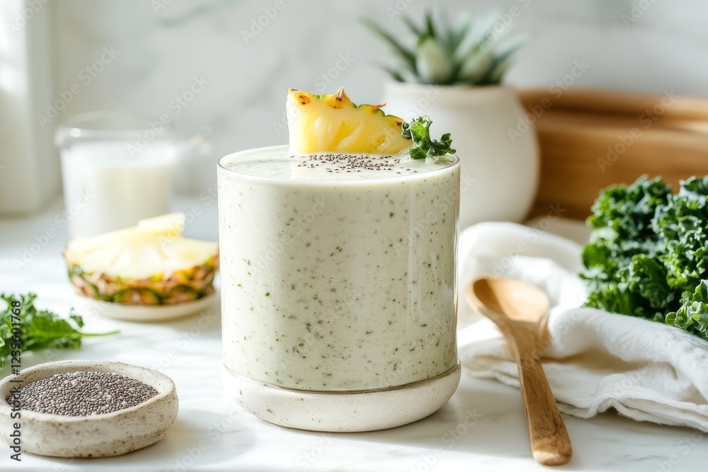 Energizing Kale and Pineapple Protein Smoothie Recipe for a Balanced Lifestyle Energizing Kale and Pineapple Protein Smoothie Recipe for a Balanced Lifestyle