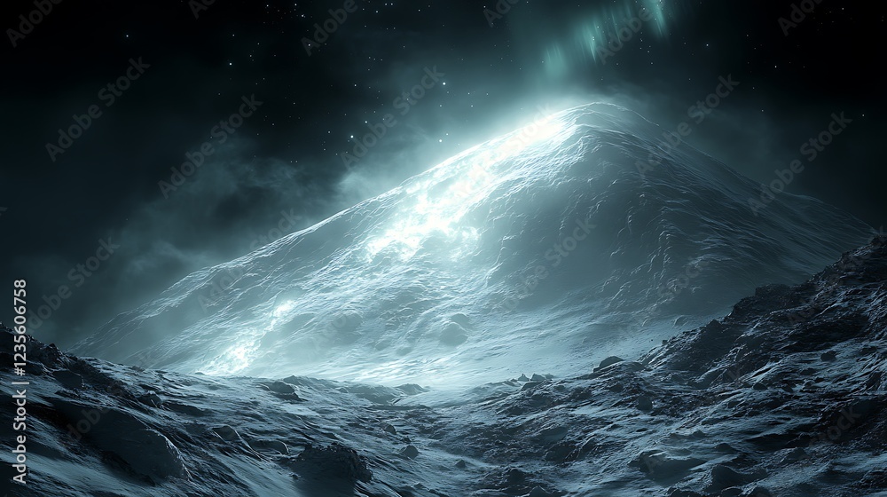 Fototapeta premium Fiery storm clouds with lightning