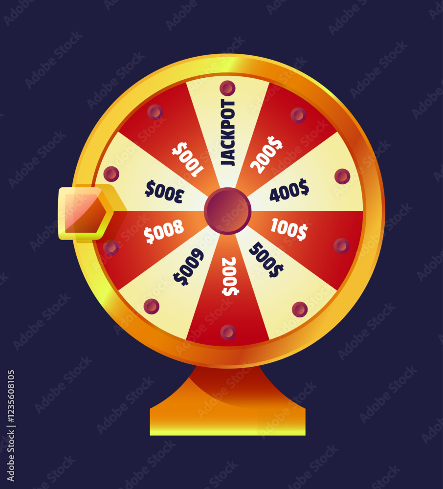 Vibrant Lottery Wheel Vector Vibrant Lottery Wheel Vector