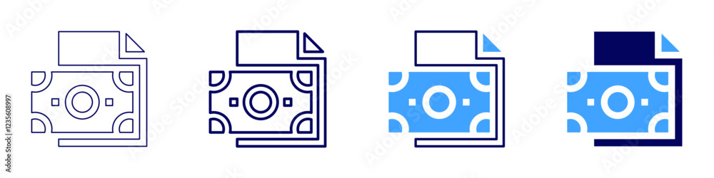 Money access icon in 4 different styles. Thin Line, Line, Bold, and Bold Line. Duotone style. Editable stroke Money access icon in 4 different styles. Thin Line, Line, Bold, and Bold Line. Duotone style. Editable stroke