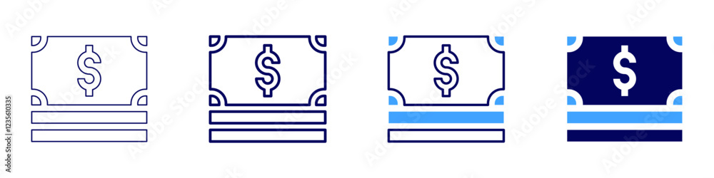 Money fears icon in 4 different styles. Thin Line, Line, Bold, and Bold Line. Duotone style. Editable stroke Money fears icon in 4 different styles. Thin Line, Line, Bold, and Bold Line. Duotone style. Editable stroke