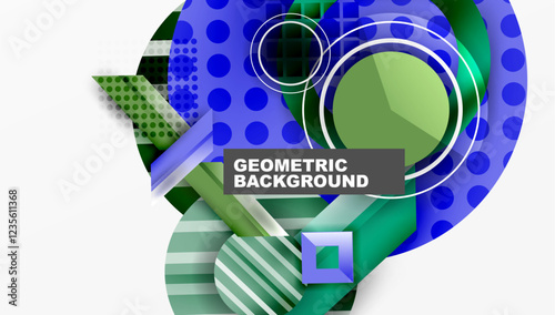 Dynamic complex geometric abstract background