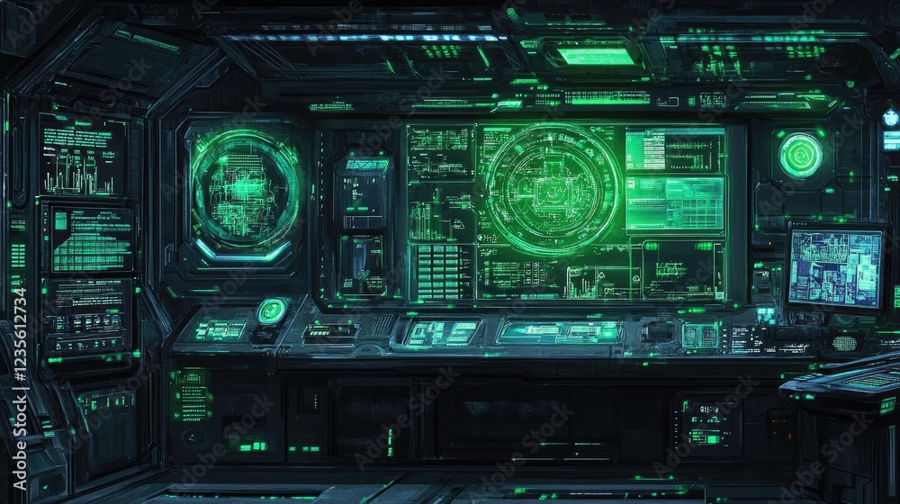 AI in the production process, showing a digital dashboard with analytics controlling machinery, optimizing throughput in a factory. AI in the production process, showing a digital dashboard with analytics controlling machinery, optimizing throughput in a factory.