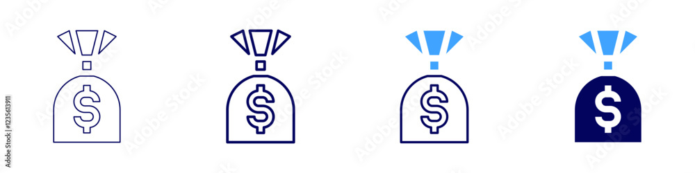 Money trends icon in 4 different styles. Thin Line, Line, Bold, and Bold Line. Duotone style. Editable stroke Money trends icon in 4 different styles. Thin Line, Line, Bold, and Bold Line. Duotone style. Editable stroke