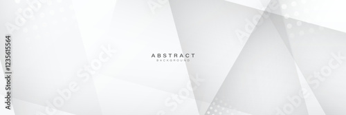 Minimalist Abstract White Geometric Background