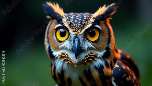 Wallpaper Mural Owl with Big Eyes Torontodigital.ca