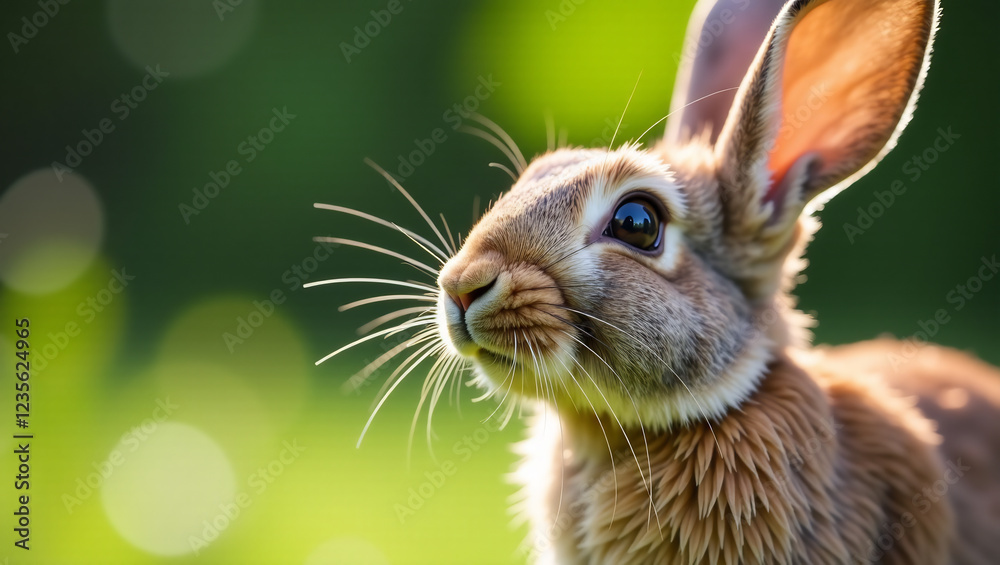 Obraz premium Rabbit with a Funny Sniff