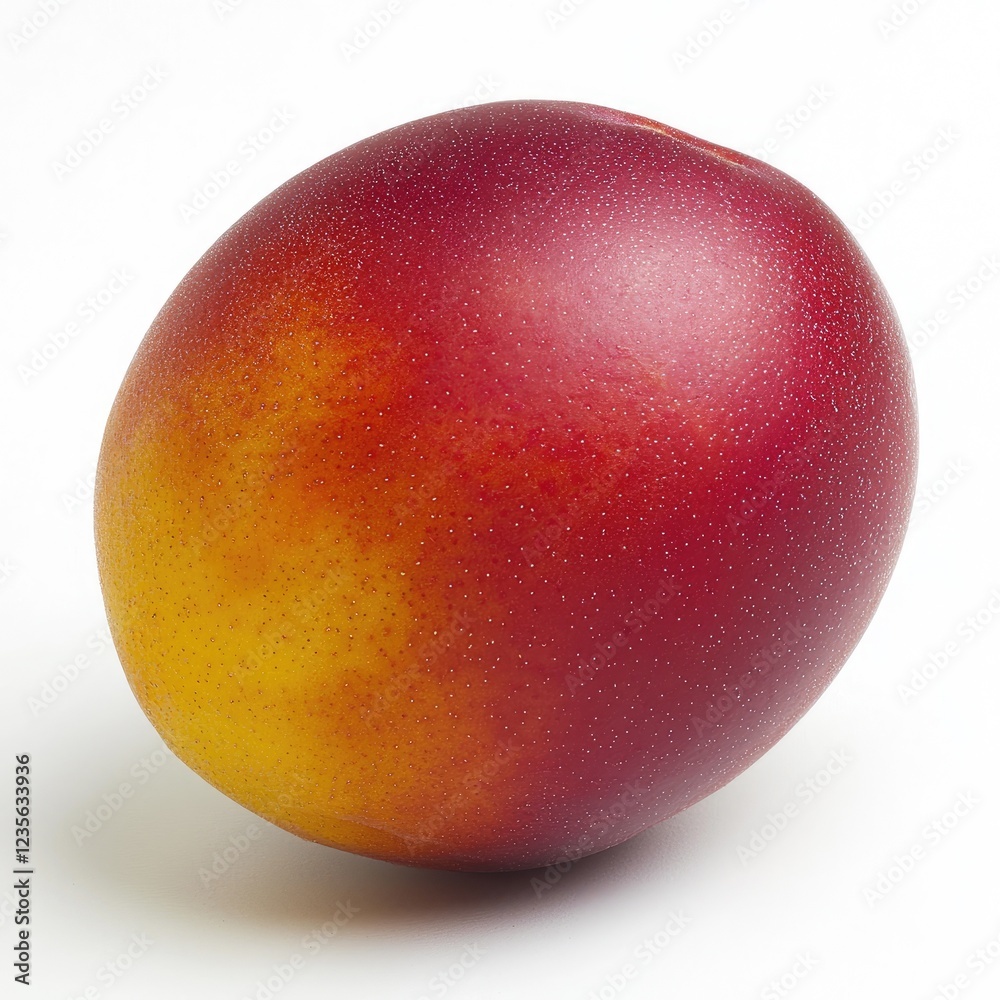 Ripe Nectarine, studio shot, white background, healthy fruit, food photography Ripe Nectarine, studio shot, white background, healthy fruit, food photography