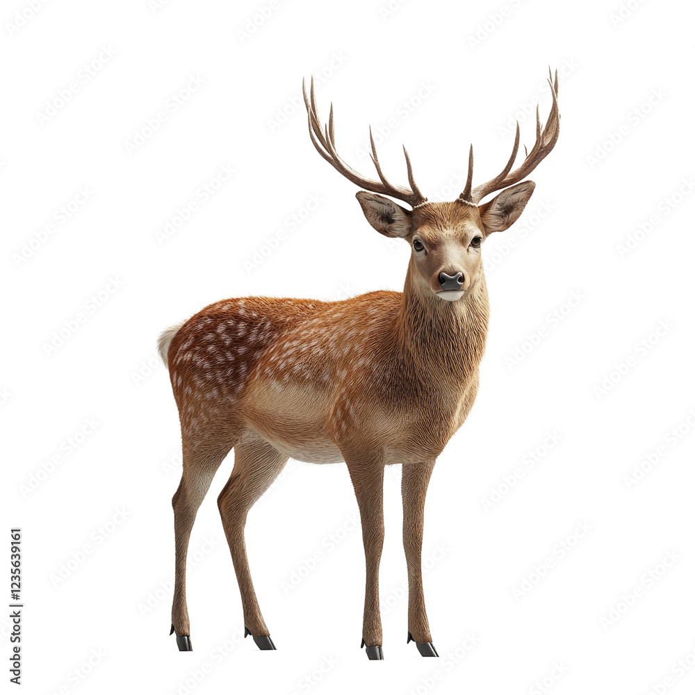 Obraz premium deer isolated on white background