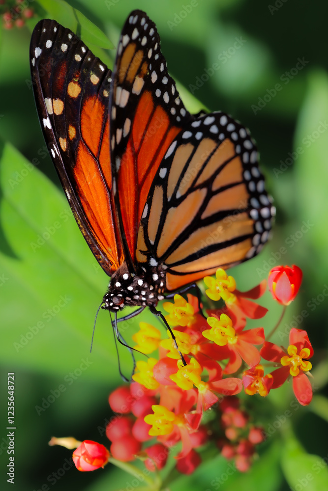 monarch butterfly on flower monarch butterfly on flower