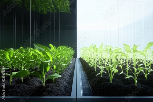 Urban Rooftop Crops Growing Through the Seasons in Time Lapse Effect