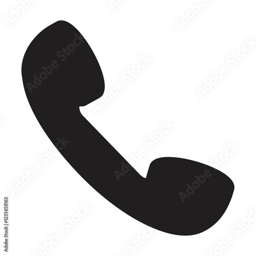 Phone icon set. Call sign. Flat illustration of vector icon on white background