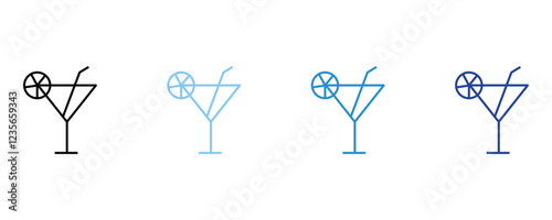 Cold drinks icons, drinking glass, juice - drink icon vector set isolated on white background.