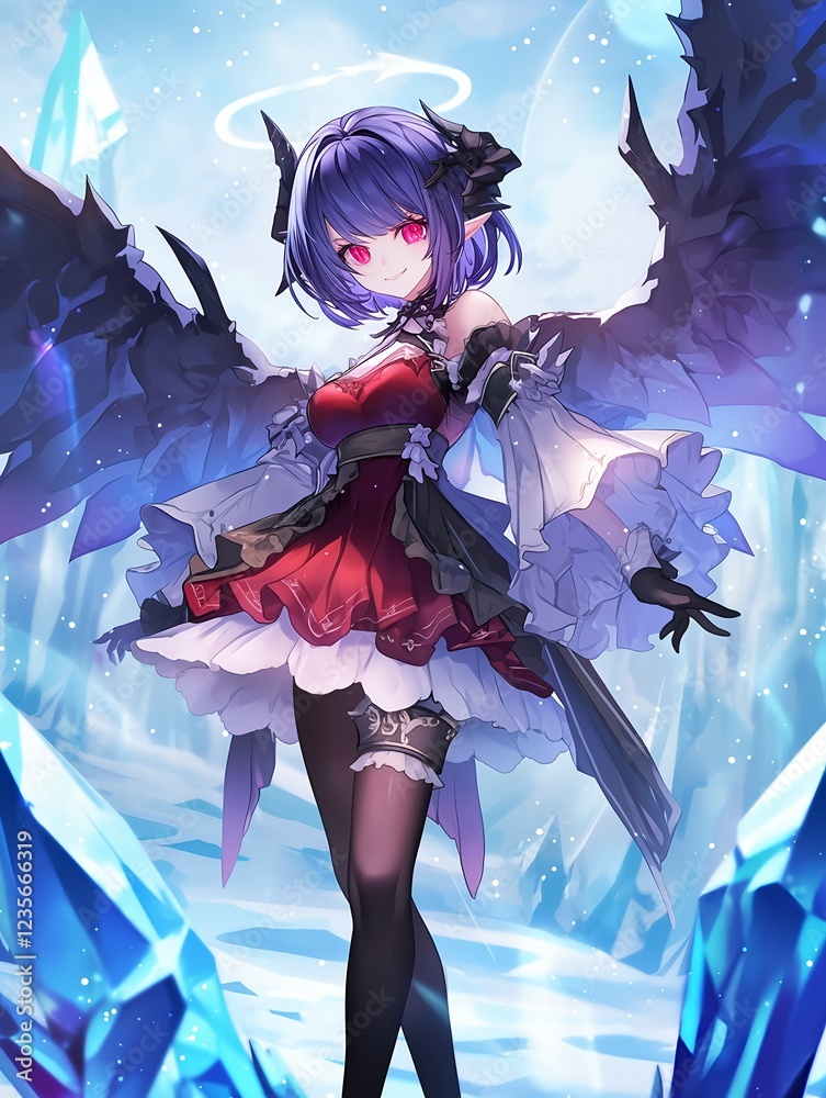 An animation featuring a fantasy character surrounded by gracefully flying white crystals with ethereal dynamics An animation featuring a fantasy character surrounded by gracefully flying white crystals with ethereal dynamics