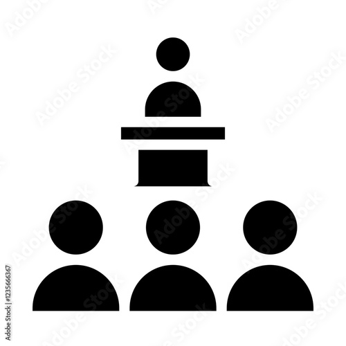 Konstfotografi Seminar icon in glyph style