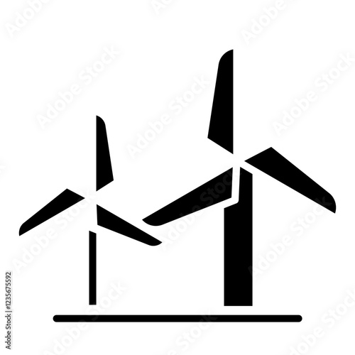 Wind energy icon