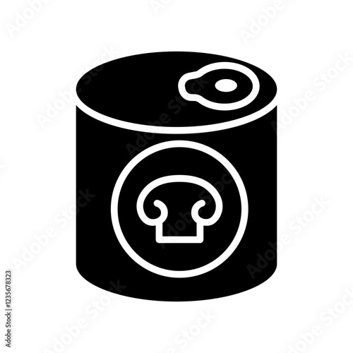 Canned mushroom icon