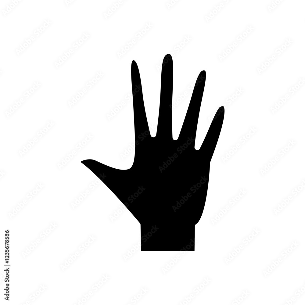 Obraz premium Zombie hand icon