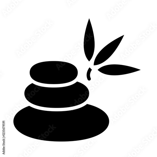 Hot rock treatment icon