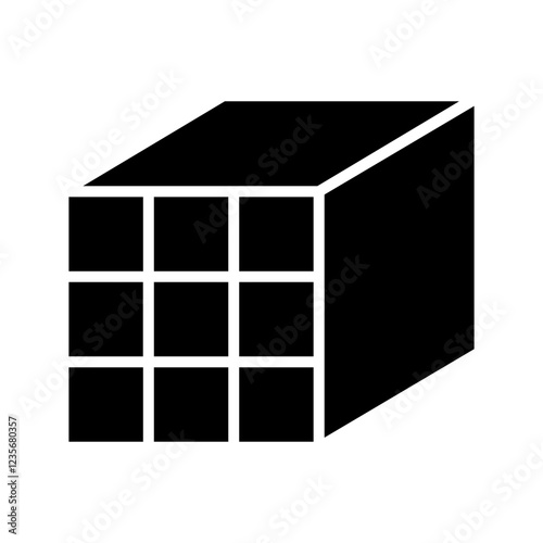 Cubic puzzle icon