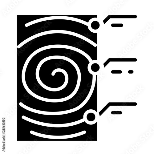 Fingerprint scanner icon