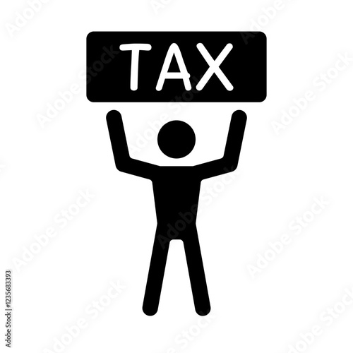 Tax burden icon