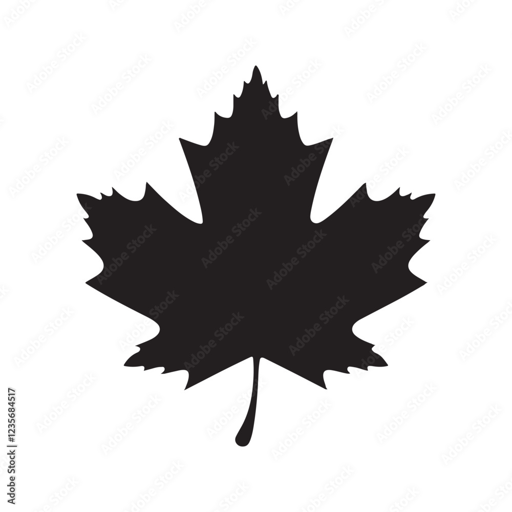 maple leaf Silhouette Design maple leaf Silhouette Design