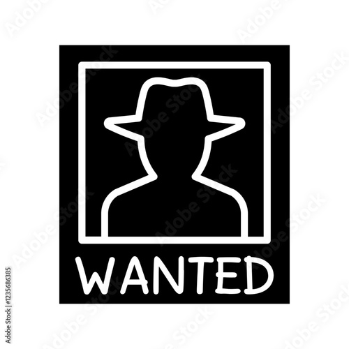 Wanted poster icon