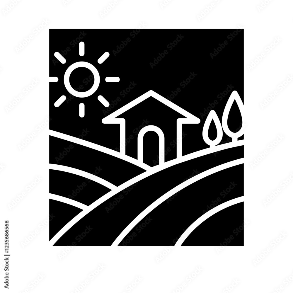 Obraz premium Farm icon