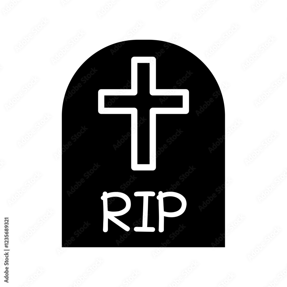Obraz premium Tombstone icon