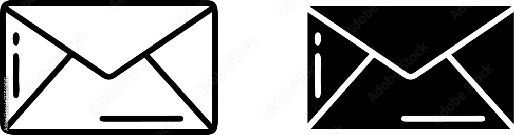 Envelope icon, Mail icon vector for web, computer and mobile app, illustration Envelope icon, Mail icon vector for web, computer and mobile app, illustration