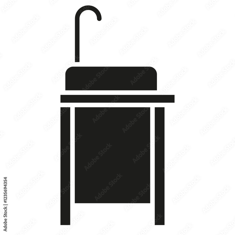 Sink icon in glyph style Sink icon in glyph style