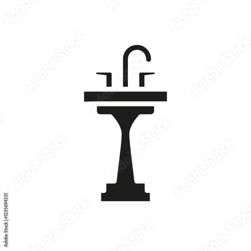 Sink icon in glyph style