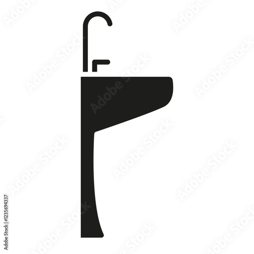 Sink icon in glyph style