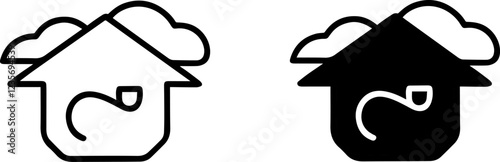 House icons set. Home icon collection. Real estate. symbols for apps and websites vector