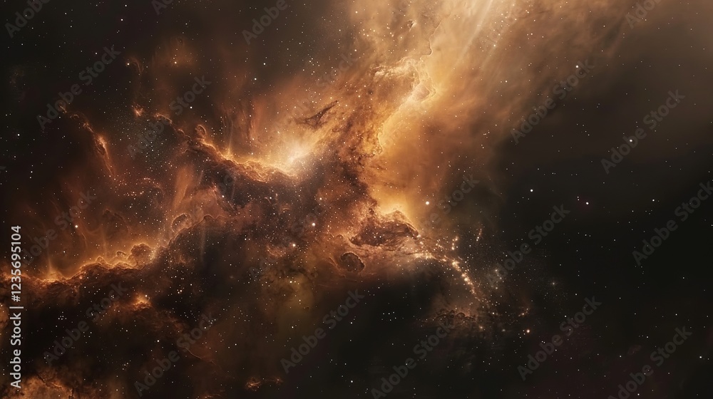 Fototapeta premium _Cosmic_Sky_background_Colorful