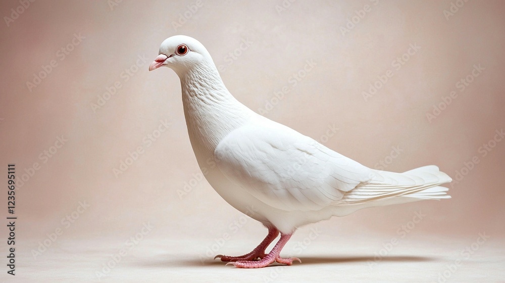 Naklejka premium Elegant White Dove