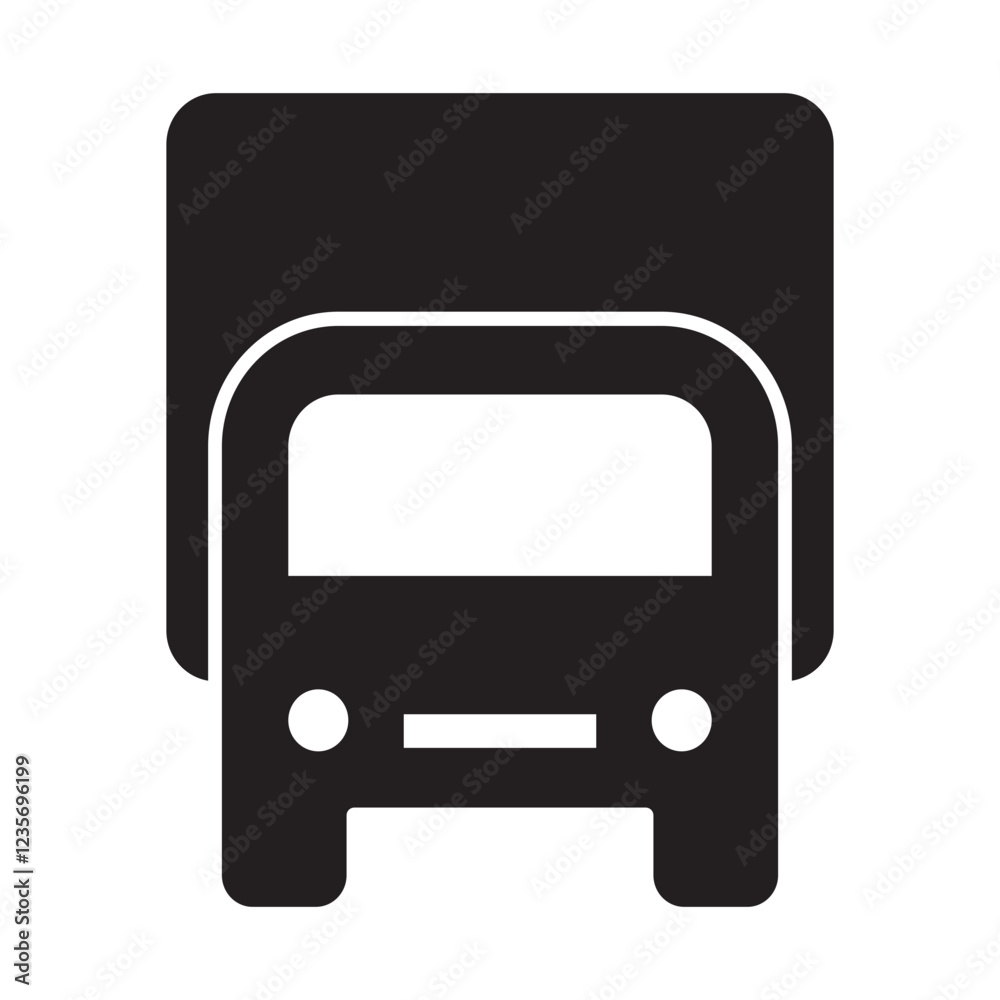 Ambulance icon in glyph style Ambulance icon in glyph style