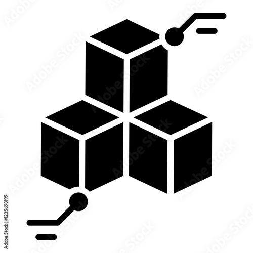 Data icon in glyph style