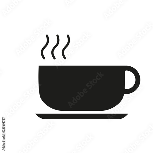 Soup icon in glyph style